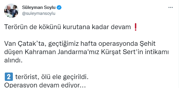 2 terörist etkisiz hale getirildi