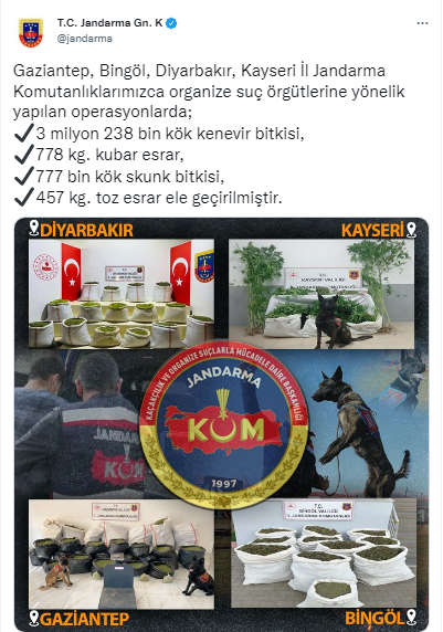 4 ilde uyuşturucu operasyonu