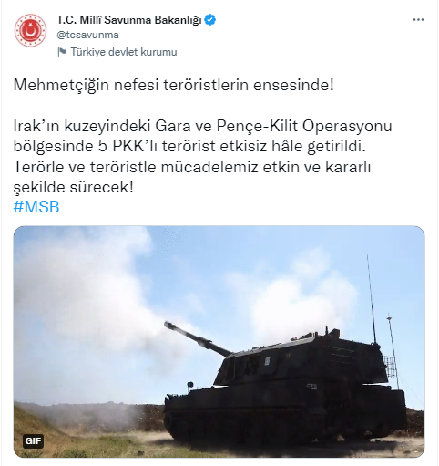 5 terörist etkisiz hale getirildi