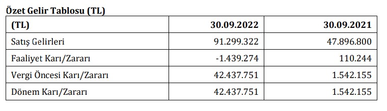 Ekiz Kimya'nın faaliyet raporu açıklandı
