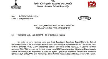 İzmir Büyükşehir Belediyesi Üniversitelilere yemek dağıtımı hakkında açıklama