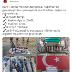 Kars'ta çok sayıda silah ve mühimmat ele geçirildi