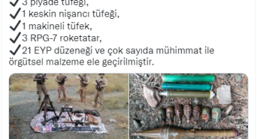 Kars’ta çok sayıda silah ve mühimmat ele geçirildi
