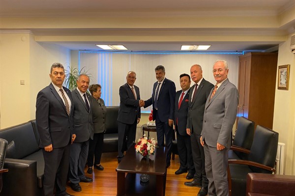 MYP Genel Başkanı Çayır'dan DSP Genel Başkanı Aksakal'a ziyaret