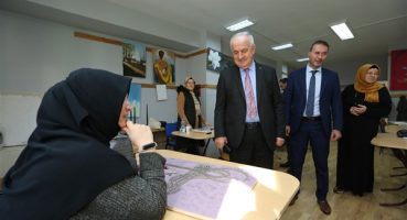 Başkan Aygün’den DER-MEK kursiyerlerine ziyaret