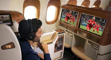Emirates uçak içi eğlence sistemi ice ile futbolseverler sahadaki heyecanın hiçbir anını kaçırmayacak