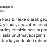 Karamollaoğlu'dan Ahıska Sürgünü’nün 78