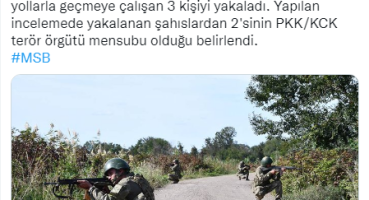Yunanistan’a kaçmaya çalışan 3 kişi yakalandı