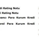 Arçelik'in kredi derecelendirmesi