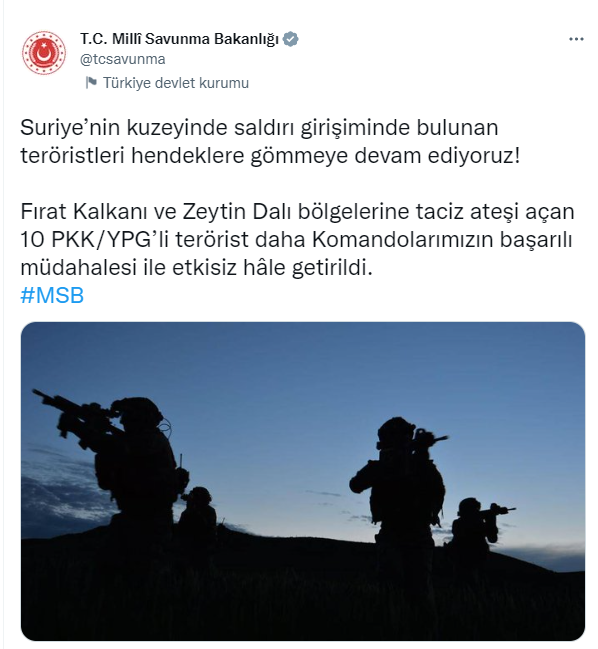 10 terörist etkisiz hale getirildi
