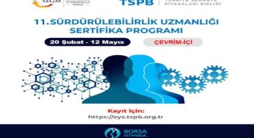 11. Sürdürülebilirlik Uzmanlığı Sertifika Programı başlıyor