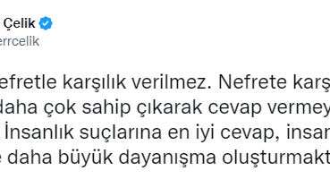 AK Parti Sözcüsü Çelik: “Nefret siyaseti ve faşizm tüm insanlığı tehdit ediyor”
