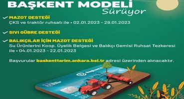 Ankara’da mazot ve sıvı gübre desteği başlıyor