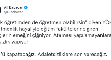 Babacan: “YÖK’ü kapatacağız”