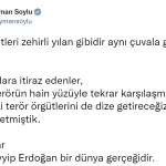 Bakan Soylu: "Terör örgütleri zehirli yılan gibidir aynı çuvala gireni sokar"