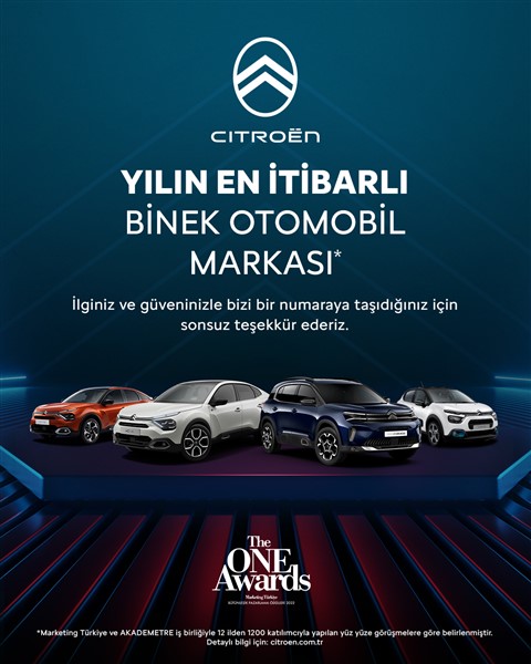 Citroen’e The One Awards’ta “Yılın En İtibarlı Binek Otomotiv Markası” ödülü
