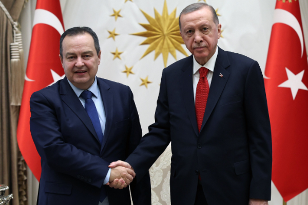 Cumhurbaşkanı Erdoğan, Sırbistan Dışişleri Bakanı Dacic'i kabul etti