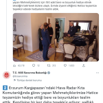 Hatice teyze, askerlere bere ve boyunluk hediye etti