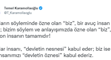 Karamollaoğlu: “Biz her bir insanımızı ‘devletin öznesi’ kabul ederiz”
