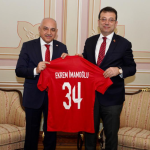 TFF Başkanı Mehmet Büyükekşi, Ekrem İmamoğlu’nu ziyaret etti