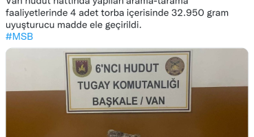 Van hudut hattında 32 bin 950 gram uyuşturucu madde ele geçirildi
