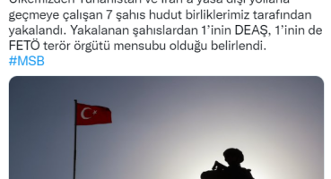 Yunanistan ve İran’a yasa dışı yollarla geçmeye çalışan 7 şahıs yakalandı