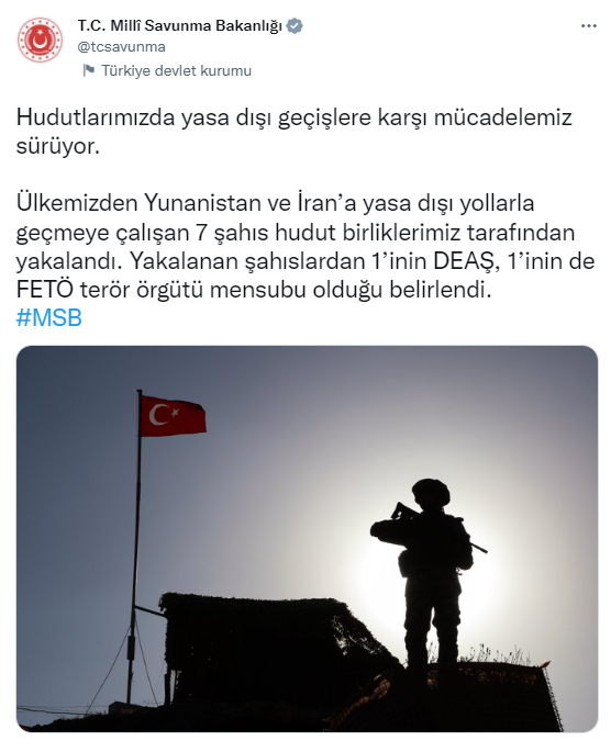 Yunanistan ve İran'a yasa dışı yollarla geçmeye çalışan 7 şahıs yakalandı