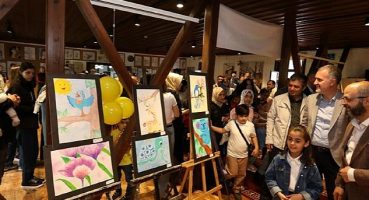 Küçük Ressamların Eserleri Görücüye Çıktı