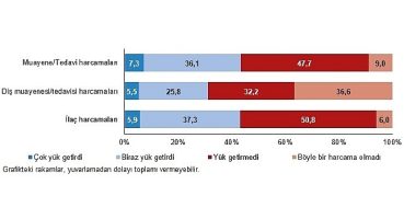 Muayene ve tedavi harcamaları hanelerin yüzde 7,3'üne çok yük getirdi