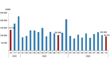 Türkiye genelinde Ekim ayında 93 bin 761 konut satıldı