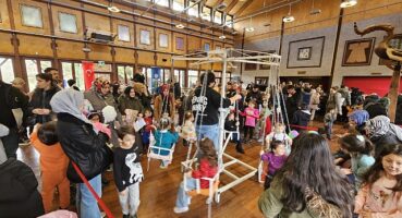 Çocuklar ara tatil şenliğinde doyasıya eğlendiler